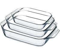 Pyrex 912S989/7041 Set Teglie Rettangolari, 3 unità