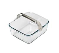 PYREX Ideal - Padella in vetro per friggitrice ad aria, 20 x 18 cm, con manico rimovibile in acciaio inox, per friggitrici ad aria a cestello singolo, vetro borosilicato ultra resistente, 2 l
