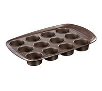 Pyrex Asimetria Stampo Muffins, Alluminio, Macadamia, 12 Cups