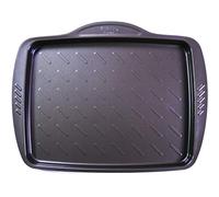 Pyrex Asimetria Stampo Pizza Rettangolare, Alluminio, Marrone, 40 x 31 x 3 cm