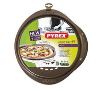 Pyrex Asimetria Stampo Pizza Tondo, Alluminio, Marrone, 37.5 x 36 x 2.5 cm