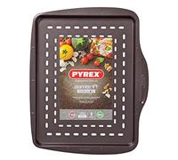 Pyrex asimetriA - Teglia Rettangolare per Pizza, 37 cm, Colore: Nero