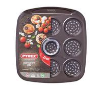 E_0002_S2700074 Pyrex Vassoio da Forno Pizza Mini Pyrex Asimetria acciaio galvan
