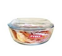 Pyrex Casseruola Cuocipane Vetro Trasparente Lt 2,2 E Coperchio Lt 0,8