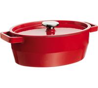PYREX SC5AC29 6641 Pirofila in Ghisa Cocotte 3,8L Con Coperchio Rosso