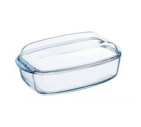 CASSERUOLA TEGAME C/COPERC VETRO RETTANGOLARE CM.33X19X9H BOROSILICATO PYREX