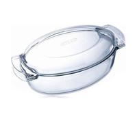 Pyrex Casseruola Vetro borosilicato (38x23cm) ovale con coperchio Trasparente