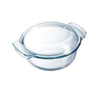Pyrex Classic Casseruola tonda con coperchio a tegame in vetro borosilicato, 4.9 L