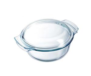 Pyrex Classic Casseruola tonda con coperchio a tegame in vetro borosilicato, 4.9 L