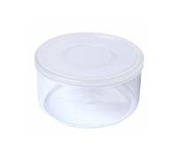 Pyrex Cook&Freeze Contenitore Rotondo con Coperchio, 12 cm - 0,6 l, in Vetro borosilicato Extra Resistente, Adatto al Forno, 12cm