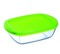 Pyrex Cook&Store contenitore rettangolare con coperchio, in vetro borosilicato, 23x15x6cm