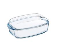 Pyrex Essentials Rettangolare casseruola con Coperchio, 4.5 l