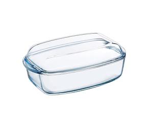 PYREX Essentials Rettangolare casseruola con Coperchio, 4.5 l