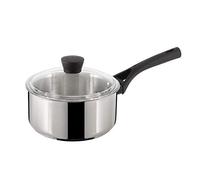 Pyrex Expert Casseruola acciaio inox, NeroYGrigio Pentola con coperchio 20 cm Nero e grigio