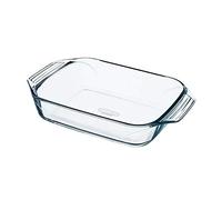 Pyrex - Irresistible - Teglia da forno rettangolare in vetro, trasparente, 31 x 20 cm