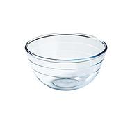 Pyrex O'Cuisine - Ciotola rotonda in vetro da cucina, adatta al microonde, 24 cm, 3 litri, confezione da 2