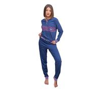 Pyrex Pigiama Lungo Donna in Cotone Jersey Art.PPD1200 Fucsia XL