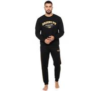 Pyrex Pigiama Uomo Invernale Caldo Cotone Interlock Lungo Manica Lunga | Set Maglia e Pantalone, Maglia Doppia Traspirante, Fondo con Polsino, Elastico Morbido, Taglie M-XXL, Scatola Nera