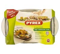 CASSERUOLA TEGAME C/COPERC VETRO RETTANGOLARE CM.33X19X9H BOROSILICATO PYREX