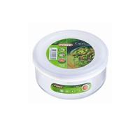 PYREX Cook&Freeze Contenitore Tondo con Coperchio, Vetro, Bianco, 1,1 Litri, 1,1 L