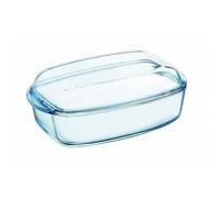 Pyrex, pirofila ignifuga, resistente al calore, teglia con coperchio in vetro, Vetro, 4,6 L