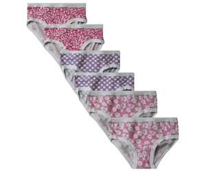 Pyrex Slip Bambina Cotone Elasticizzato Pacco da 6pz, Art.25502 Assortito 5-6 Anni