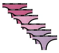 Pyrex Slip Brasiliana Donna Cotone Bielastico Pacco da 6pz, Art.253201 Assortito S