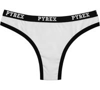 Pyrex Slip Brasiliana Donna, Set 6 Pezzi, Cotone Elasticizzato, Tinta Unita 3200 (IT, Testo, XS, Regular, Regular, Bianco)