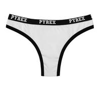 Pyrex Slip Brasiliana Donna, Set 6 Pezzi, Cotone Elasticizzato, Tinta Unita 3200 (IT, Testo, XS, Regular, Regular, Bianco)