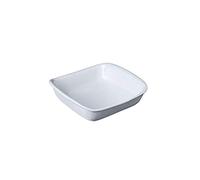 Pyrex Supreme - Teglia da forno, in ceramica, colore: Bianco
