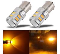 PYRJIN 1156 BA15S P21W Lampadine LED, PYJR DC12-24V Ambra Gialla, per auto Indicatori di Direzione, Luci di Parcheggio, Fendinebbia posteriore, Luci di Posizione Laterali. 2 Pezzi
