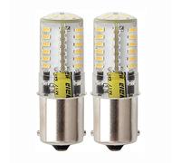 PYRJIN Ba15s LED 12V 1141 1156 12v Lampadina, singolo contatto a baionetta SBC, 5W Bianco Caldo 3000K, per interni RV Turn Luce, di Segnale, di Luce, di Retromarcia, Fanale Posteriore. (2 Pz)