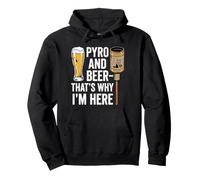 Pyro e Birra Ecco perché Sono Qui Felpa con Cappuccio