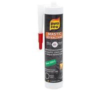 PYRO FEU 24911-12 Stucco refrattario cartuccia 310 ml per sigillare stufe e caminetti