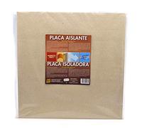 Pyro Feu 24961-6 Piastra Isolante Fibra di Roccia 850ºC 50x50 cm, Grigio