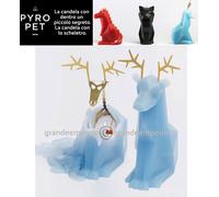 Pyro Pet Dreki-la renna blu con anima metallica con le forme della renna