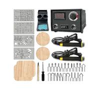 Pyrography Wood Burning Kit Wood Burner Tool Dual Pen 60w Upgraded Adjustable Pyrography Machine