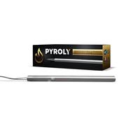 PYROLY Candela di accensione per stufa a pellet compatibile BESTOVE/EDILKAMIN/LA NORDICA EXTRAFLAME (155 mm - Ø9,9 mm - 300 W - liscia) di alta qualità con connettori