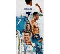 PyrrlicToy Stella del Calcio Spiaggia Telo,Telo mare Ronado,Worldcup Telo da Spiaggia,Morbido Assorbente e Asciugatura Rapida,Microfibra Asciugamano da Spiaggia