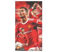 PyrrlicToy Telo Mare da Stella Calcio, Telo Mare Ronado, Worldcup Telo da Spiaggia, Morbido Assorbente e Asciugatura Rapida, Microfibra Asciugamano da Spiaggia(140 x 70cm)