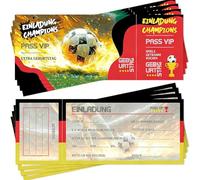 PYRUVAE 12 Pezzi biglietti di invito per il compleanno dei bambini e bambine - i biglietti per feste di calcio sono l'invito a calcio per ragazzi e ragazze, per compleanni, partite di calcio