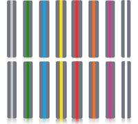 PYRUVAE 16 Pezzi Righello di Lettura Guidate, Righello 19 cm, Righello di disgrafia, Guida Alla Lettura, Trasparenti Segnalibro per la Dislessia per Bambini, Insegnanti, Dislessia Persone
