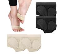 PYRUVAE 2 paia di uscinetti Metatarsali Danza,Perizoma per Piede da Ballo,Cuscinetto Proteggi Plantare per Danza, Antiscivolo - Cuscinetti Avampiede in Simil Pelle per,Antiscivolo per il Balletto(M