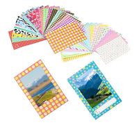 PYRUVAE 60 Pezzi Cornici Bordi Adesivi per Foto Istantanee, Accessori per Foto Istantanee, Angoli Per Foto Autoadesivi, Adesivi Colorati per Instax Mini 11, 9, 8, 70 e 7s (pellicola non inclusa)