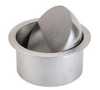 PYSyansu 1 coperchio for pattumiera da incasso in acciaio inox da banco - Coperchio for canaletta dei rifiuti incassato for cucina, bagno, ufficio(Single Lid 15CM)