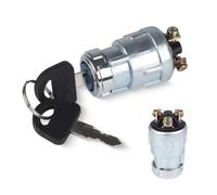 PYTAGHS Interruttore di Avviamento Accensione Motore Terminale | 12 V universale 3 posizioni con 2 chiavi Per scooter Per auto, moto, trattore, carrello elevatore(With Black Key)
