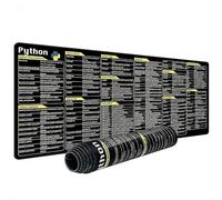 Python Commands Tappetino per mouse, 12 in 1, grande e grande, tappetino per mouse da scrivania con Java e Python integrati con cheat, tappetino per mouse e tastiera facile da pulire (pitone 300 x 800