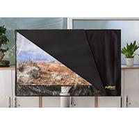 PYTHON Cover per TV da 55" a 58", resistente alle intemperie, per TV e monitor, per interni ed esterni, 132 x 84 cm, colore: nero