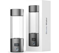 Python H2 Bionic Molecular Hydrogen Water Bottle - Sblocca la vitalità giovanile ed elettrizza la tua idratazione con l'acqua in vetro borosilicato al titanio e acciaio inossidabile 904L per voli,