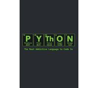 PYTHON Notebook: 6 x 9 Wide Ruled Journal with 120 Pages | Periodic Table Programming Notebook for Python Developers, Coders and Software Engineers: ... for Python Programmers, Software Engineers